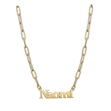 Paperclip Nameplate Necklace