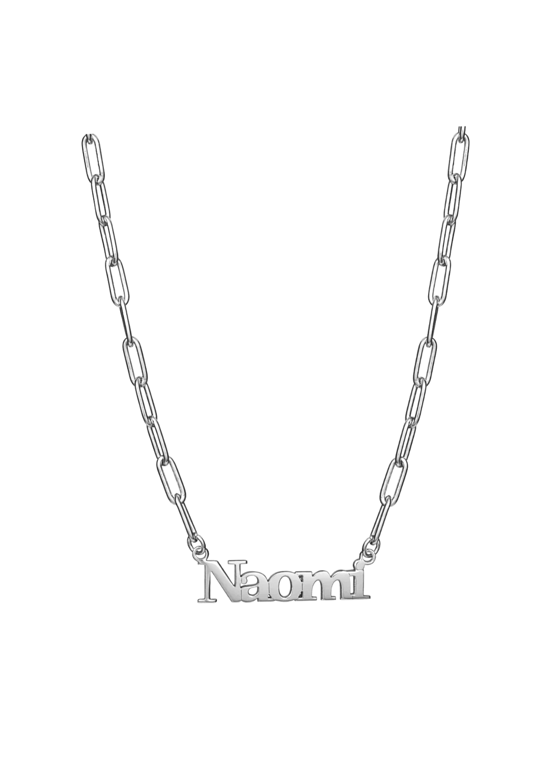 Paperclip Nameplate Necklace
