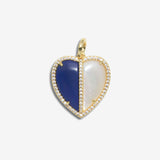 Two Toned Heart Charm