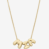 Mini Bubble Initial Necklace