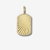 Fluted Tag Charm