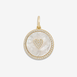 Enamel Pave Heart Charm