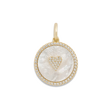 Enamel Pave Heart Charm