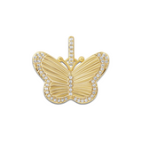 Fluted Butterfly Charm