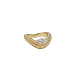 Fluted Carson Pinky Ring