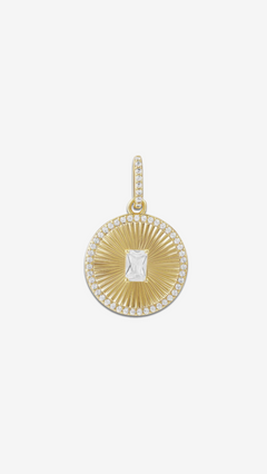 Fluted Gem Charm