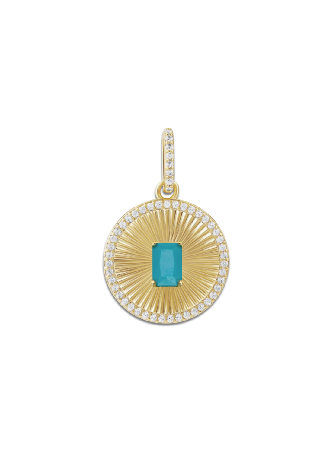 Fluted Gem Charm