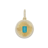 Fluted Gem Charm