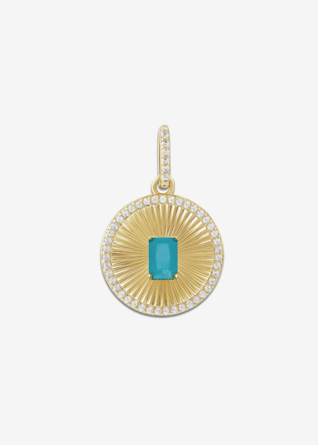 Fluted Gem Charm
