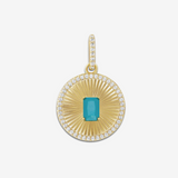 Fluted Gem Charm