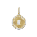 Fluted Gem Charm
