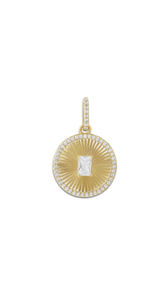 Fluted Gem Charm