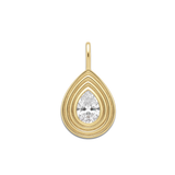 Fluted Solitaire Charm