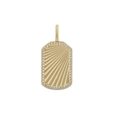 Fluted Tag Charm