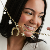 Fluted Horseshoe Charm