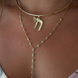 Pave/Solid Chai Charm