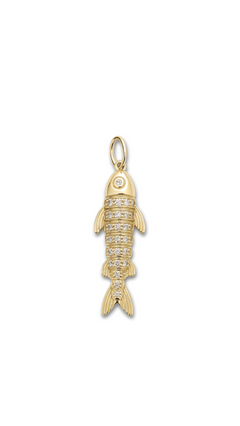 Pave Fish Charm
