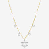 Two Toned Star of David Necklace
