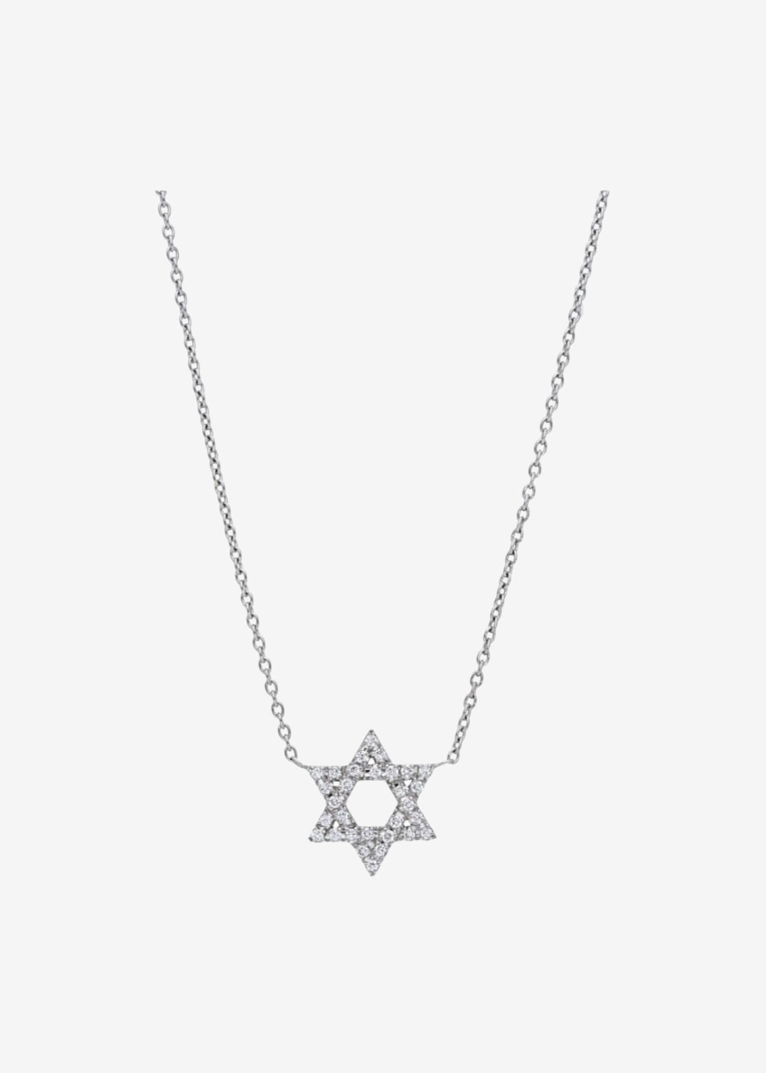Pave Star of David Necklace