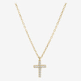 Pave Cross Necklace
