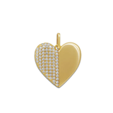 Pave Heart Charm