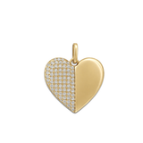 Pave Heart Charm