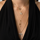 SOD Solid Israeli Map Necklace