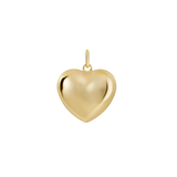 Small Puffed Heart Charm
