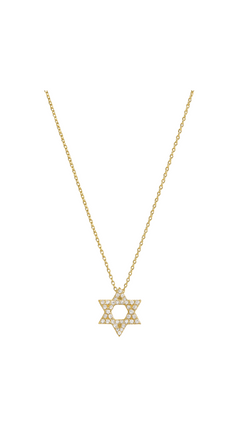 Pave Star of David Necklace