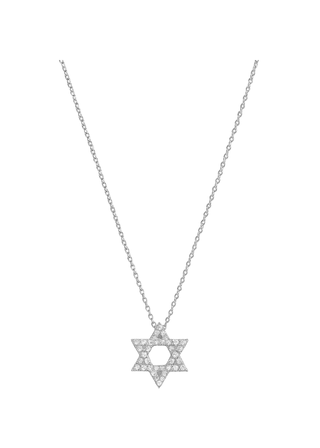 Pave Star of David Necklace