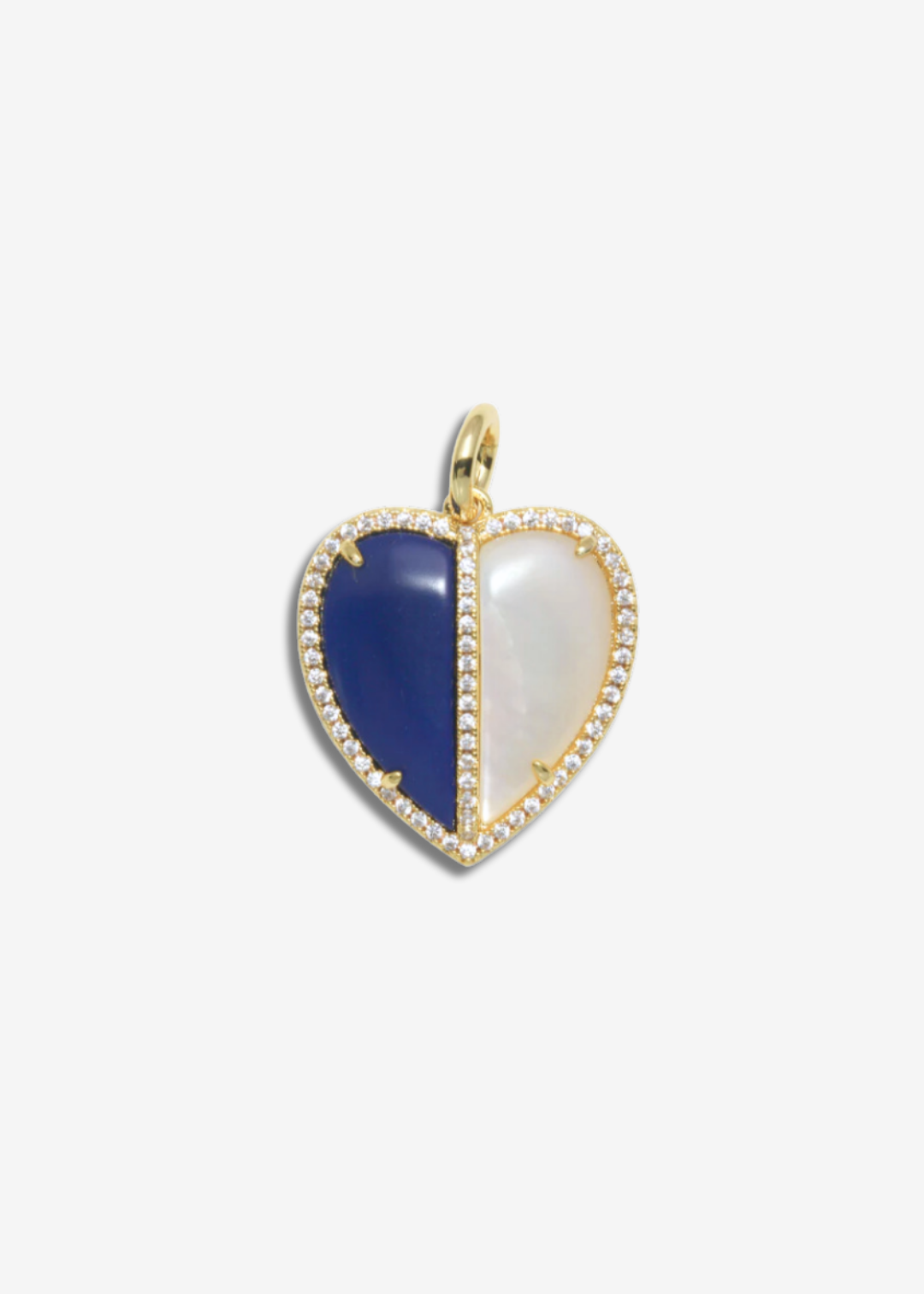 Two Toned Heart Charm