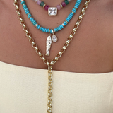 Semi Bezel Gem Charm