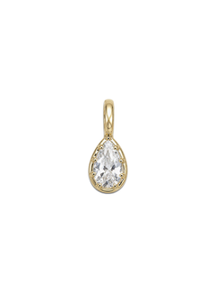 Semi Bezel Gem Charm
