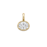 Semi Bezel Gem Charm