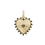 Fluted Heart Charm